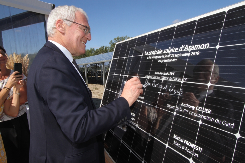 Inauguration du parc photovoltaïque d'Aramon