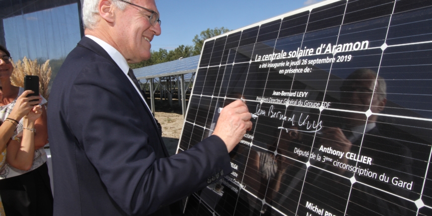 Inauguration du parc photovoltaïque d’Aramon