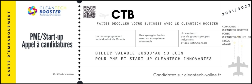 Candidatez au CleanTech Booster et faites décoller votre business ! ✈️