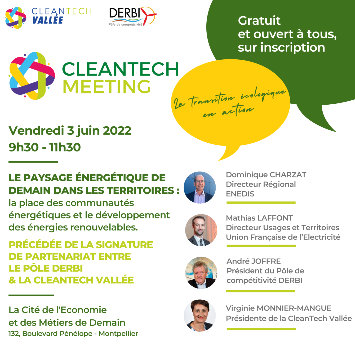 CleanTech Meeting « Le paysage énergétique de demain dans les territoires »