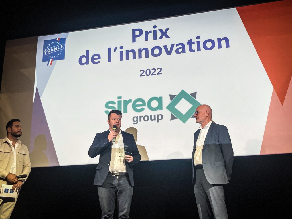 Le groupe Sirea, accéléré au sein du CleanTech Booster depuis 2 ans, reçoit le Grand Prix de l’Innovation Origine France Garantie