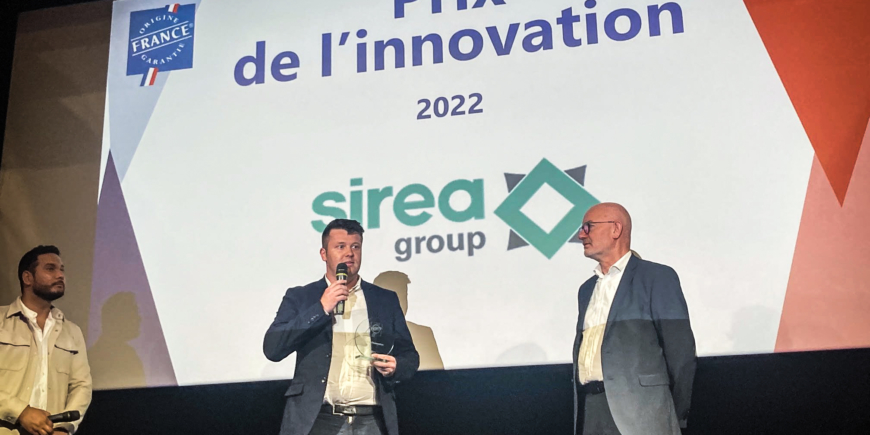 Le groupe Sirea, accéléré au sein du CleanTech Booster depuis 2 ans, reçoit le Grand Prix de l’Innovation Origine France Garantie