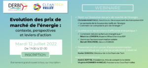 Lire la suite à propos de l’article Webinaire > Evolution des prix de marché de l&rsquo;énergie : contexte, perspectives et leviers d’action