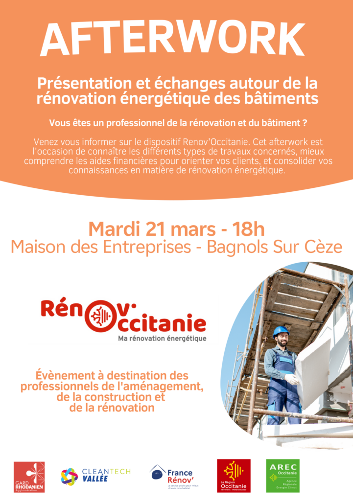 Flyer Afterwork Renov Occitanie CAGR CTV 2023 recto