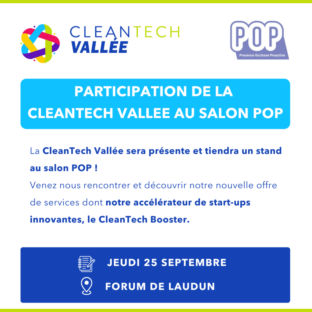 CleanTech Vallée au salon POP 2025